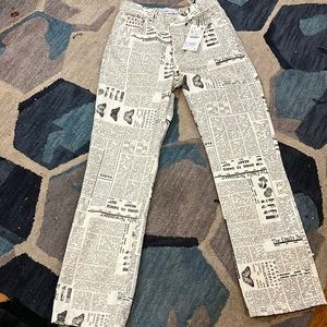 Zara jeans black and white